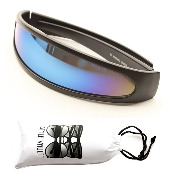 V160 vp Futuristic Robotic Sunglasses Mirrored