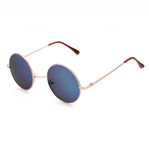 QingFan Vintage Aviator Mirrored Sunglasses