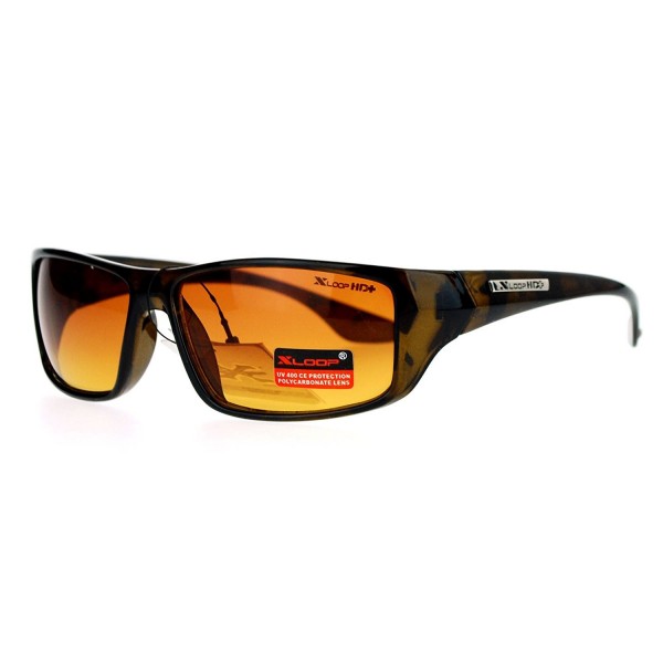 Xloop Driving Rectangular Sunglasses Tortoise