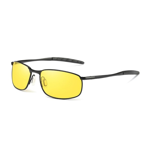 Rectangular Sunglasses Metal Polarized Square
