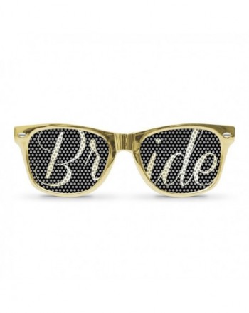 BRIDE Gold Retro Party Sunglasses