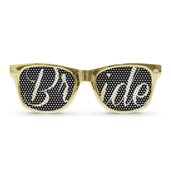 BRIDE Gold Retro Party Sunglasses