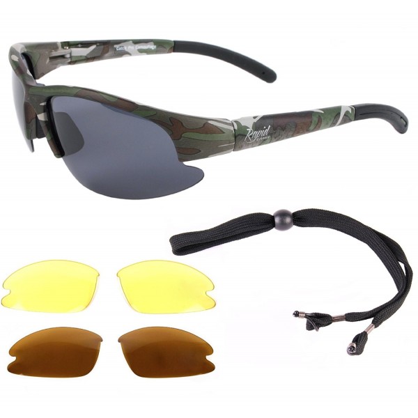 Camouflage Polarized Sunglasses Interchangeable Military