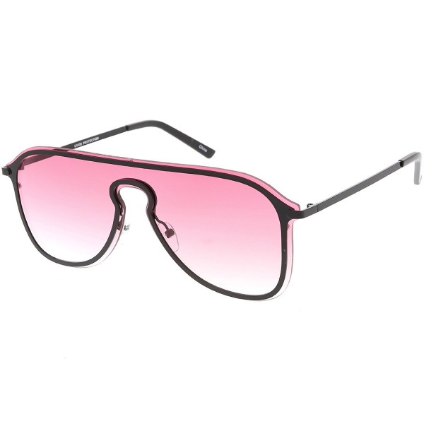 sunglassLA Futuristic Rimless Sunglasses Gradient
