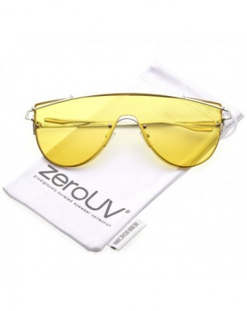zeroUV Futuristic Rimless Crossbar Sunglasses