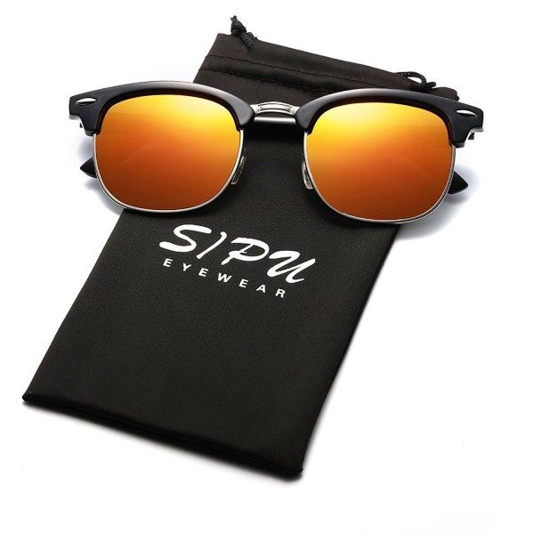 SIPU Polarized Semi rimless Sunglasses Women
