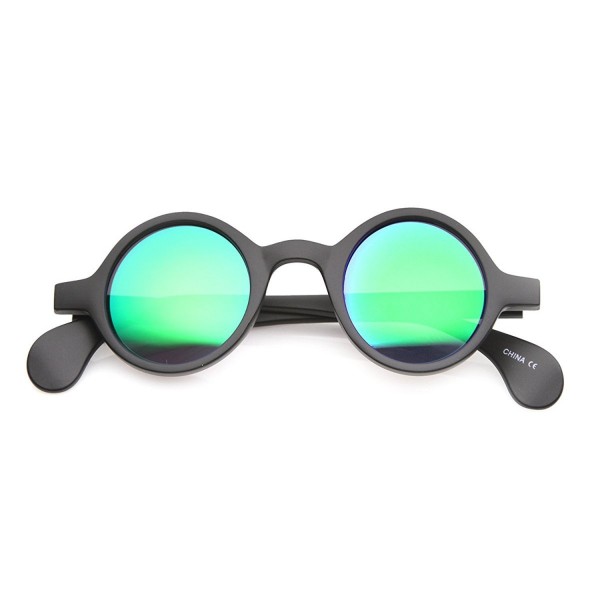 Retro Mirror Rimmed Sunglasses Midnight