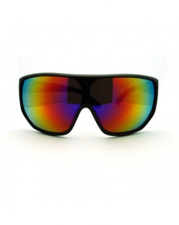 Futuristic Oversized Shield Sport Sunglasses