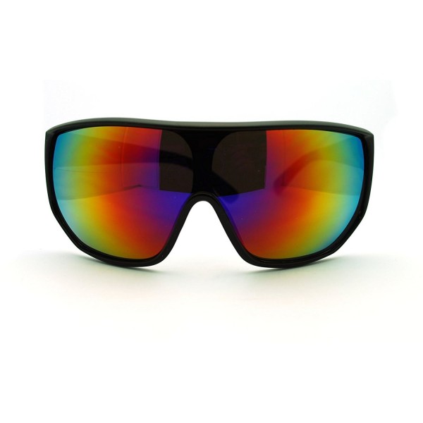 Futuristic Oversized Shield Sport Sunglasses