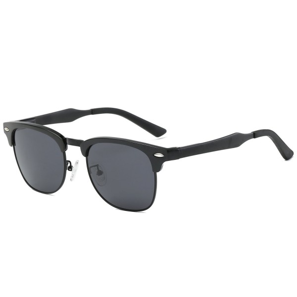 Galulas Semi rimless Clubmaster Sunglasses Reflective