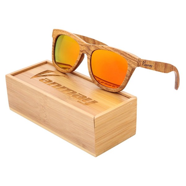 Vanmay Handcrafted Polarized Zebrawood Sunglasses