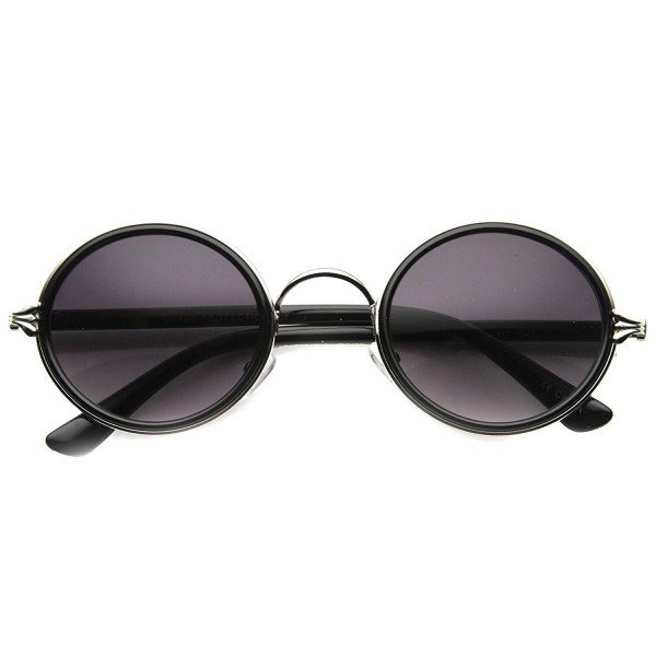 zeroUV Fashion Sunglasses Black Silver Lavender