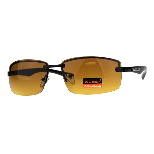 Xloop Metal Rimless Rectangular Sunglasses
