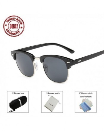 Leonlion Retro Rimless Polarized Sunglasses