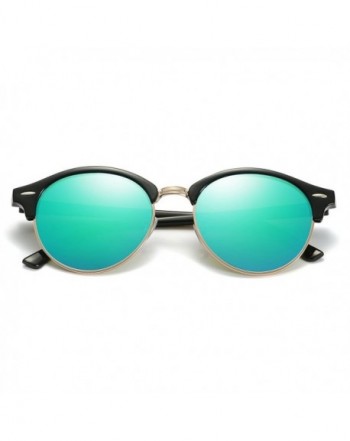 ZHILE Clubmaster Sunglasses Polarized mirrored