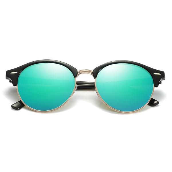 ZHILE Clubmaster Sunglasses Polarized mirrored