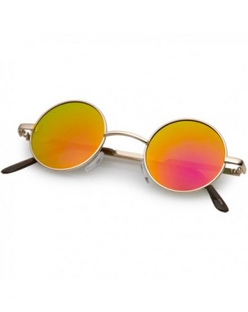 zeroUV Lennon Mirrored Circle Sunglasses