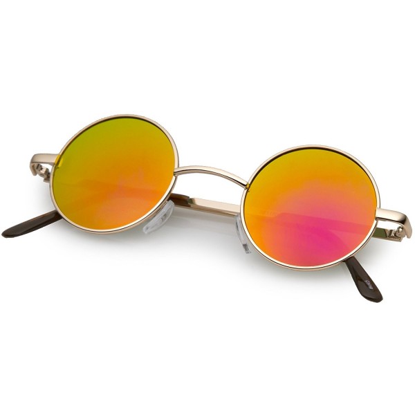 zeroUV Lennon Mirrored Circle Sunglasses