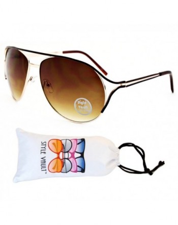 Style Vault Colorful Sunglasses Gold Brownish