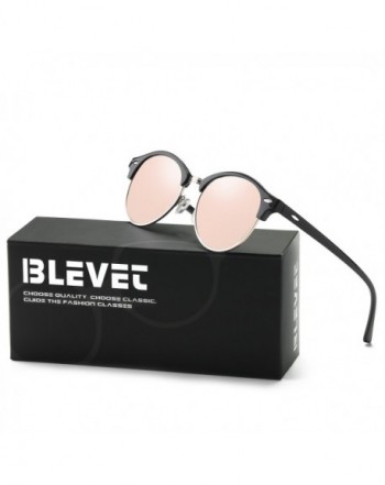 BLEVET Polarized Sunglasses Designer Rimless