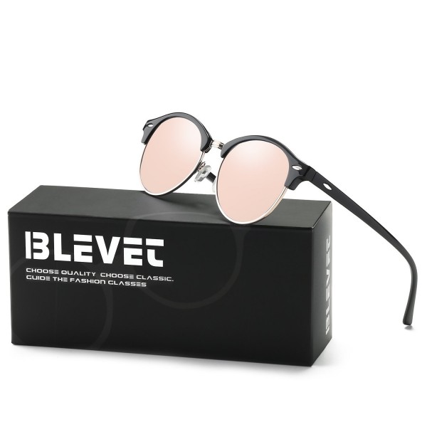 BLEVET Polarized Sunglasses Designer Rimless