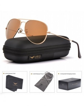 LUENX Aviator Sunglasses Polarized Protection