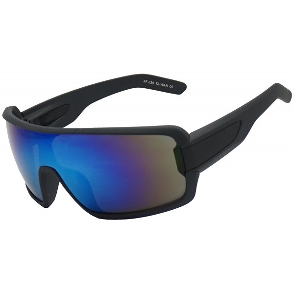 Rubberized Outdoor Mirrored Sunglasses Baseball