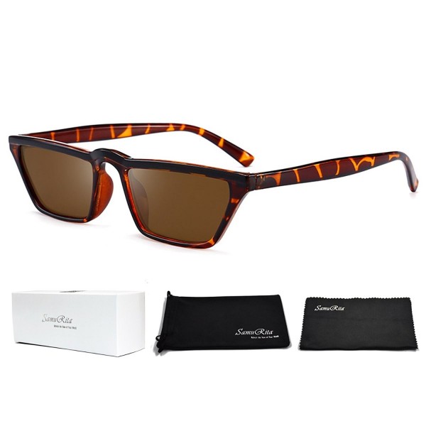 SamuRita Square Sunglasses Stylish Tortoise