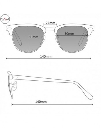 Semi-rimless sunglasses