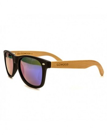 Wayfarer Sunglasses Bamboo Polarized Mirrored