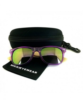 NIKKIEYEWEAR Classic Wayfarer Temples Sunglasses