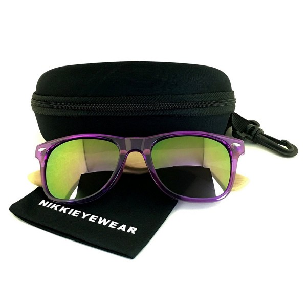 NIKKIEYEWEAR Classic Wayfarer Temples Sunglasses