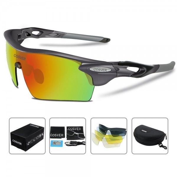 COSVER Polarized Sunglasses Interchangeable Multicoloured