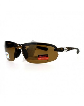 Polarized Sunglasses Rimless Rectangular Tortoise