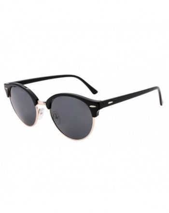 FEISEDY Classic Semi rimless Plastic Sunglasses