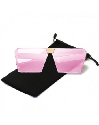 Womens Oversized Square Sunglasses Mirrored