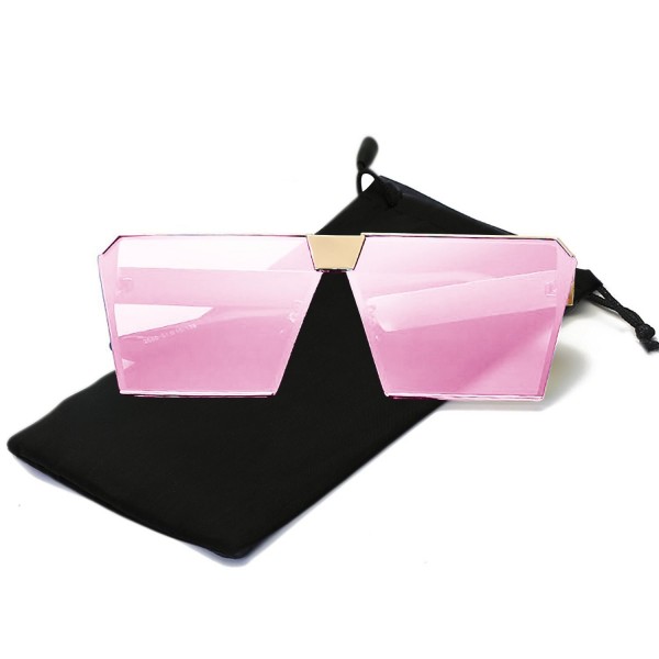 Womens Oversized Square Sunglasses Mirrored