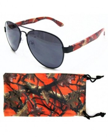 Camouflage Aviator Sunglasses Outdoors Microfiber