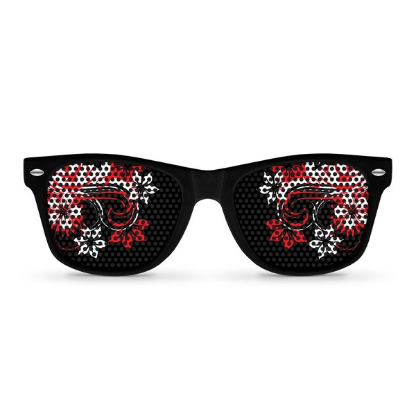 GEISHA Black Retro Party Sunglasses