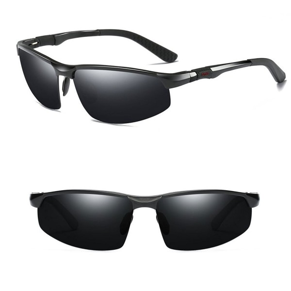 Polarized Sunglasses Baseball Running sunglasses - Black Lens Black ...