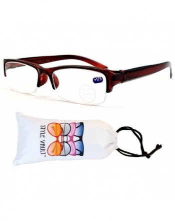 E3038 VP Style Vault Semi Rimless Eyeglasses