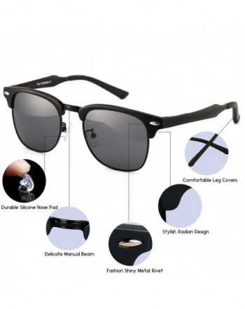 Semi-rimless sunglasses