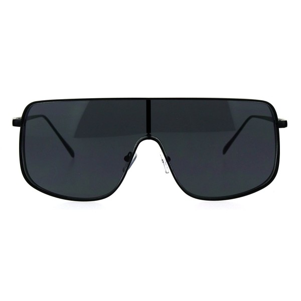 Oversized Futurism Robotic Shield Sunglasses