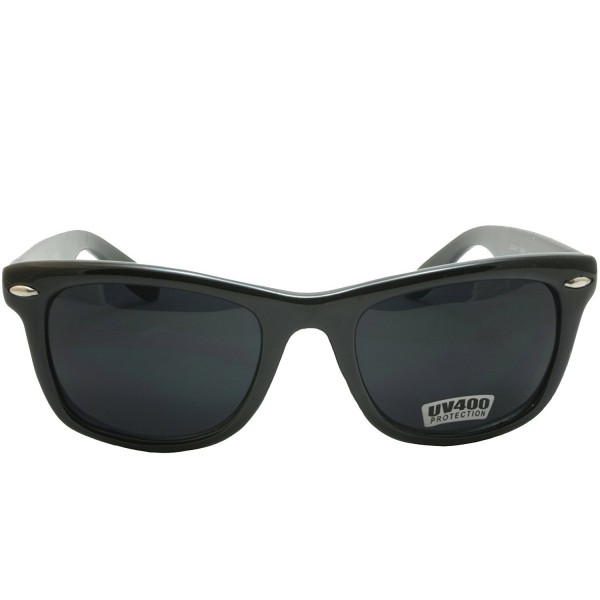 Black Classic 80's Blues Bro Sunglasses Super Dark - CY112L0EQQD