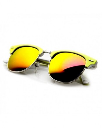 zeroUV Two Tone Mirror Rimmed Sunglasses