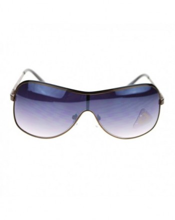 Monolens Oversize Fashion Sunglasses Gunmetal