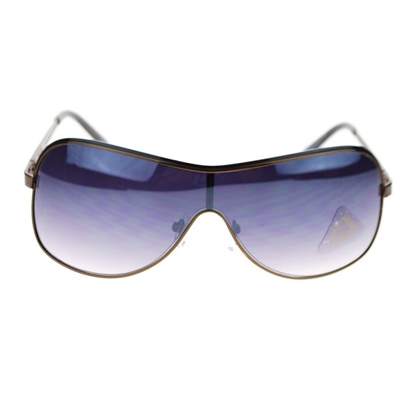 Monolens Oversize Fashion Sunglasses Gunmetal
