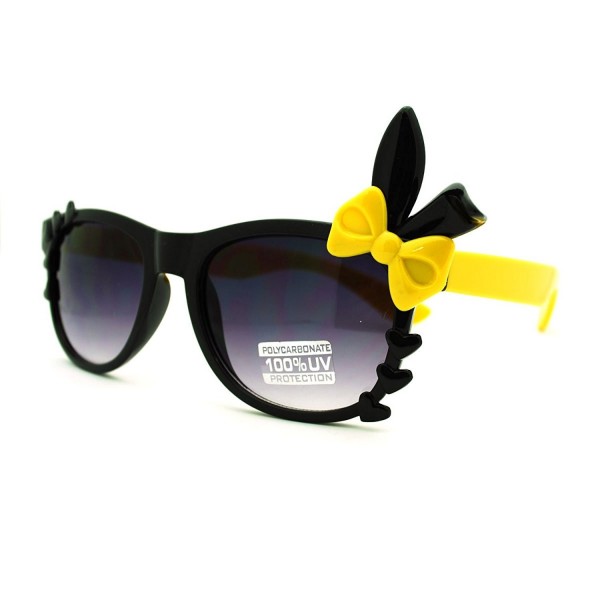 Ribbon Hearts Sunglasses Womens Yellow