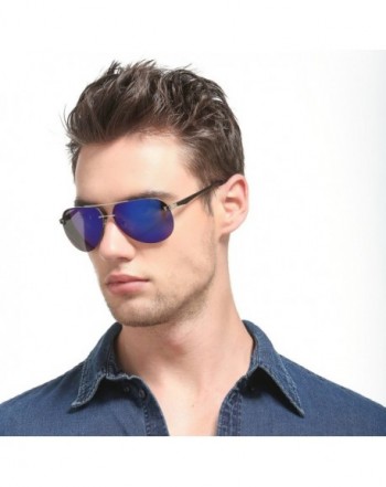 Semi-rimless sunglasses