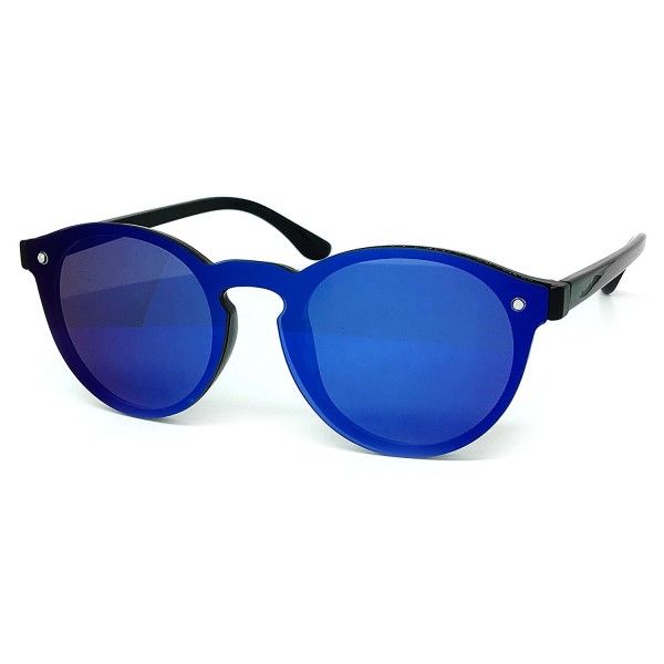 O2 Wraparound Rimlesshield Mirrored Sunglasses